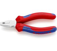 KNIPEX Mini Combination Pliers Chrome-Plated with Multi-Component Handles 110 mm, 08 05 110
