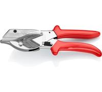 KNIPEX Mitre Shears 215 mm, 94 35 215 EAN | For Plastic and Rubber Sections Chrome-Plated with Plastic Handles