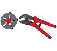 KNIPEX MultiCrimp Crimping Pliers with Changer Magazine with Multi-Component Handles 250 mm, 97 33 03