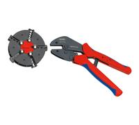 KNIPEX Multicrimp Crimping Pliers with Changer Magazine, 5 Crimping Dies, for All Common Crimping Applications, Crimping Tool, Wire Crimper, 97 33 02