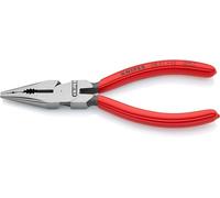 Knipex Needle-Nose Combination Pliers 08 21 145 – PVC Coated, 145 mm, Red/Silver
