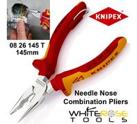 KNIPEX Needle-Nose Combination Pliers 1000V-insulated (145 mm) 08 26 145 T