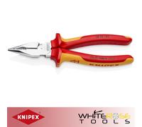 KNIPEX Needle Nose Combination Pliers 185mm VDE Insulated Chrome 08 26 185 SB