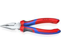 KNIPEX Needle-Nose Combination Pliers Chrome-Plated 185 mm, 08 25 185 | With Comfort Handles