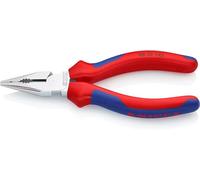 KNIPEX Needle-Nose Combination Pliers Self-Service Card Chrome-Plated with Comfort Handles 145 mm, 08 25 145 SB