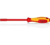 KNIPEX Nut Driver, VDE-Tested 232 mm, 98 03 055 | With Screwdriver Handle Insulated with Multi-Component Grips