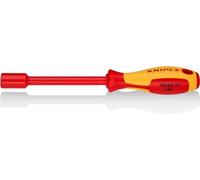 KNIPEX Nut Driver with Screwdriver Handle Insulated with Multi-Component Grips, VDE-Tested 237 mm, 98 03 11