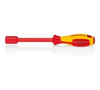 KNIPEX Nut Driver with Screwdriver Handle Insulated with Multi-Component Grips, VDE-Tested 237 mm, 98 03 13