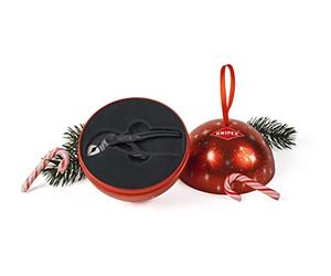 KNIPEX Original Gift idea Cobra® XS mini Water Pump Pliers in a Festive Christmas Bauble (87 00 100 Xmas)