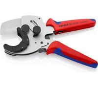 KNIPEX Pipe Cutter for Composite and Plastic Pipes Chrome-Plated with Multi-Component Handles 210 mm, 90 25 40