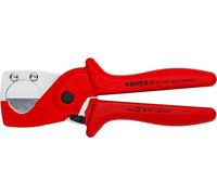 KNIPEX Pipe Cutter for Plastic Composite Pipes Glass Fibre Reinforced Plastic Handles 185 mm, 90 25 185