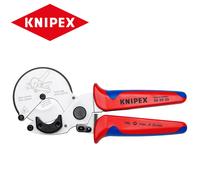 KNIPEX Pipe Cutter for Composite and Plastic Pipes Chrome-Plated with Multi-Component Handles 210 mm, 90 25 25