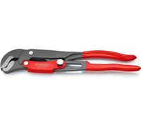 Knipex Pipe Wrench S-Type with fast adjustment grey powder-coated, plastic coated 330 mm 83 61 010