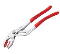 Knipex Plastic Pipe Grip Pliers Plastic Jaws Chrome 250mm - 75mm Capacity