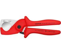 KNIPEX Plasticut Cutter 185 mm, 90 20 185 SB | For Flexible Hoses and Plastic Conduit Pipes Self-Service Card Glass Fibre Reinforced Plastic Handles