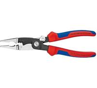 Knipex Pliers for Electrical Installation black atramentized, with multi-component grips 200 mm (self-service card/blister) 13 92 200 SB