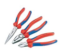 Knipex Pliers Assembly Pack 3 Piece Combination Long Nose Side Cutter 00 20 11