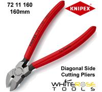 Knipex Diagonal Cutter for plastics plastic coated 160 mm 72 11 160