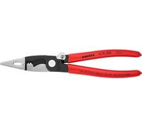 Knipex Pliers for Electrical Installation black atramentized, plastic coated 200 mm (self-service card/blister) 13 91 200 SB