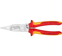 KNIPEX Pliers for Electrical Installation Self-Service Card Chrome-Plated Insulated with Multi-Component Grips, VDE-Tested 200 mm, 13 96 200 SB
