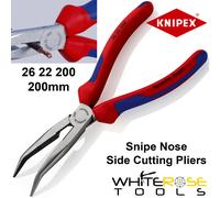 Knipex 26 22 200 Bent Snipe Nose Side Cutting Pliers (Stork Beak P...