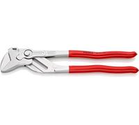 KNIPEX 86 03 300 pliers wrench - pliers and spanner in a single tool, chrome-plated and plastic-coated, 300 mm