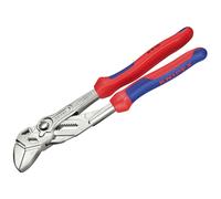 Knipex Pliers Wrench pliers and a wrench in a single tool chrome-plated, with multi-component grips 250 mm (self-service card/blister) 86 05 250 SB