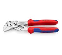 Knipex Pliers Wrench pliers and a wrench in a single tool chrome-plated, with multi-component grips 150 mm 86 05 150
