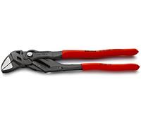Knipex Pliers Wrench pliers and a wrench in a single tool grey atramentized, with non-slip plastic coating 250 mm (self-service card/blister) 86 01 250 SB