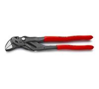 Knipex Pliers Wrench pliers and a wrench in a single tool grey atramentized, with non-slip plastic coating 250 mm 86 01 250