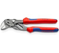 KNIPEX Pliers Wrench Pliers and a Wrench in a Single Tool with Multi-Component Handles 180 mm, 86 02 180