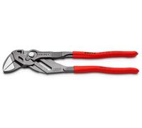 KNIPEX Pliers Wrench Pliers and a Wrench in a Single Tool with Non-Slip Plastic Coating 250 mm, 86 01 250