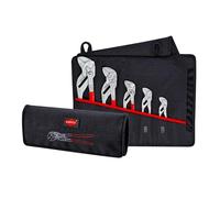 Knipex Pliers Wrench Set 5 Piece Fast adjustment Lever Ratio 10-1 KPX001955S4