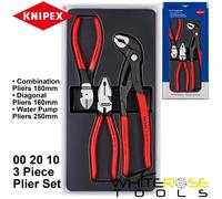 Knipex Power Set 3pc Pliers Set Diagonal Combination Water Pump Pliers 00 20 10