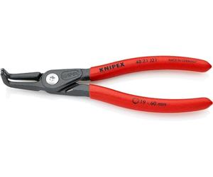 KNIPEX Präzisions-Sicherungsringzange für Innenringe, 48 21 J21 SB | auf SB-Karte, Ring-Ø 19-60 mm, Spitzen-Ø 1,8 mm, gewinkelt 90°, Seegeringzange