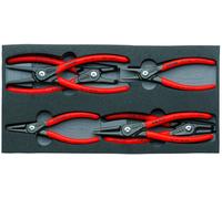 Knipex Precision Circlip Snap Ring Pliers Set In Foam Tray 6 Pieces 00 20 01 V02