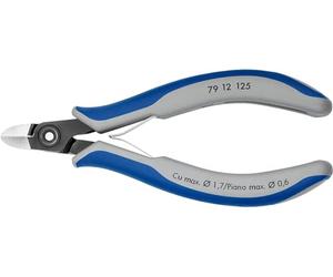 KNIPEX Precision Electronics Diagonal Cutter with Multi-Component Handles 125 mm, 79 12 125
