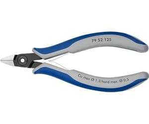 KNIPEX Precision Electronics Diagonal Cutter with Multi-Component Handles 125 mm, 79 52 125