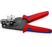 Knipex Precision Insulation Stripper with adapted blades burnished, with multi-component grips 195 mm 12 12 12