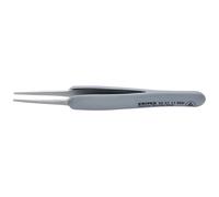 Knipex 123 mm, Stainless Steel, Fine, Straight, ESD Tweezers