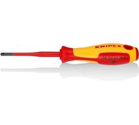 KNIPEX Screwdriver (Slim) Plus/Minus Pozidriv Insulating Multi-Component Handle, VDE-Tested 187 mm, 98 25 01 SLS