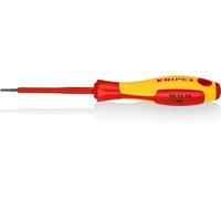 KNIPEX Screwdriver, VDE-Tested 175 mm, 98 13 20 | For Hexagon Socket Screws Insulated with Multi-Component Grips