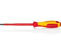 Knipex Screwdrivers for slotted screws burnished, insulating multi-component handle, VDE-tested 232 mm 98 20 55