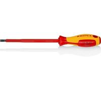 Knipex Screwdrivers for slotted screws burnished, insulating multi-component handle, VDE-tested 262 mm 98 20 65