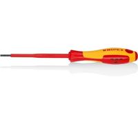 KNIPEX Screwdrivers for Slotted Screws Insulating Multi-Component Handle, VDE-Tested 202 mm, 98 20 30