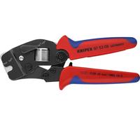 Knipex Self-Adjusting Crimping Pliers for wire ferrules with front loading burnished, with multi-component grips 190 mm (self-service card/blister) 97 53 09 SB