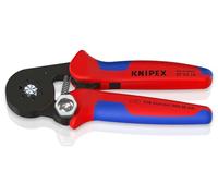 KNIPEX Self-Adjusting Crimping Pliers for Wire Ferrules with Lateral Access with Multi-Component Handles 180 mm, 97 53 14