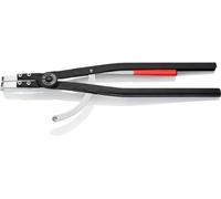 KNIPEX Sicherungsringzange für Innenringe, 44 20 J51 | Ring-Ø 122-300 mm, Spitzen-Ø 3,5 mm, gewinkelt 90°, lösbarer Sperrmechanismus, Seegeringzange