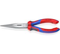 Knipex Snipe Nose Side Cutting Pliers (Stork Beak Pliers) black atramentized, with multi-component grips 200 mm 26 12 200