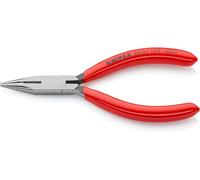 KNIPEX Snipe Nose Side Cutting Pliers (Radio Pliers) with Plastic Coating 125 mm, 25 01 125
